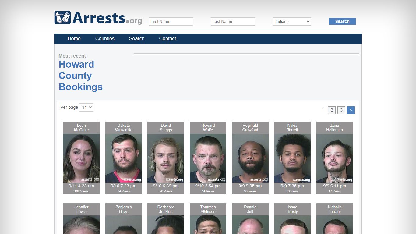 Howard County Arrests and Inmate Search