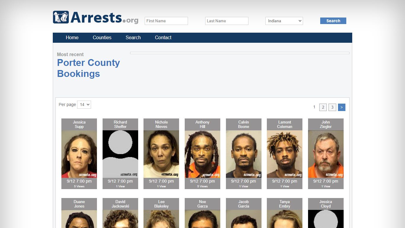 Porter County Arrests and Inmate Search